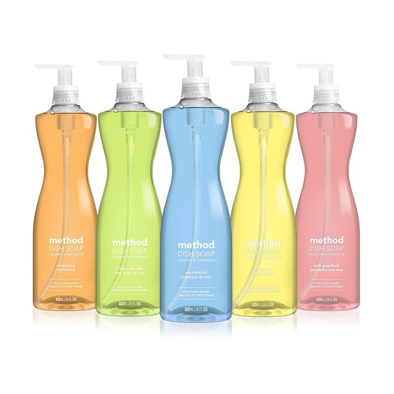 Method Gel Dish Soap, Sea Minerals Scent, Tough on Grease & Stuck-on Food, Cruelty Free Formula, Made with Recycled Plastic, 18 Fl Oz (Pack of 6) - Image 5